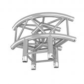 DuraTruss DT 34/2-C30R-L90 - 2 way rounded corner 90° + down