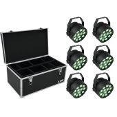 EUROLITE Set 6x LED PARty TCL Spot + Case TDV-1