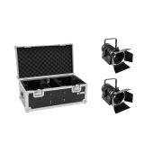 EUROLITE Set 2x LED THA-40PC bk + Case