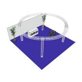 ALUTRUSS Truss set QUADLOCK 6082 circle 6.6x3.5m