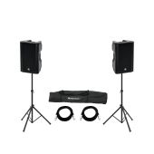 OMNITRONIC Set 2x XKB-212A + Speaker Stand MOVE MK2