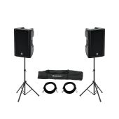 OMNITRONIC Set 2x XKB-215A + Speaker Stand MOVE MK2
