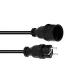 PSSO verlengkabel  3x1,5mm  5 mtr lengte  zwart