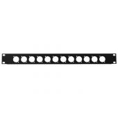 OMNITRONIC Front Panel Z-19 12 x XLR (D-type) 1U