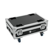 ROADINGER Flightcase 4x AKKU BAR-6 Glow QCL Flex QuickDMX with charging function