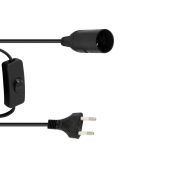 EUROLITE E-14 Fitting met stekker en snoer met schakelaar 170cm