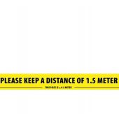 Social distancing tape Width: 50mm Lenght: 66m yellow/black English