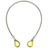 Eller PVC/Steel 1T WLL, Certified 10 mm x 1 m, PVC. Staal met kern van 6 x 36WS