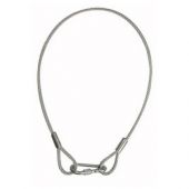 Showgear Safety Kabel BGV-C1, 75 cm 75 cm, Ø 6 mm VBG-70, met borgring, gecertificeerd 