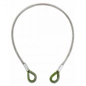 Eller PVC/Steel 1T WLL, Certified 10 mm x 2 m, PVC. Staal met kern van 6 x 36WS