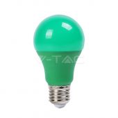 V-TAC LED Lamp 9W E27 Green Color Plastic