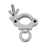 Showtec Half Coupler + Eye 340 kg Silver, Slimline for 50mm tube