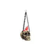 EUROPALMS Halloween Flaming Skull, 45x21x15cm