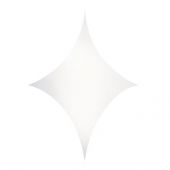 Wentex Stretch Shape Diamond 185 cm x 125 cm, wit 