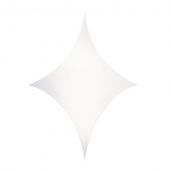 Wentex Stretch Shape Diamond 250cm x 250cm, White