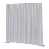 Showtec P&D curtain - Dimout Pleated, 300(w) x 300(h)cm, 260 Gram/M2, White 