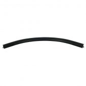 Wentex Eurotrack - Rail - Curved - 1/4 circle Without splice, 50(r)cm, Black (powder coated)