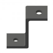 Wentex Eurotrack - Universele montage beugel Zwart (powder coated)