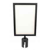 Showgear Sign Holder voor Barrier Black Buitenafmetingen 32x22 cm