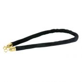 Showgear Velvet Rope Gold Hook Black 