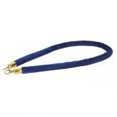 Showgear Velvet Rope Gold Hook Blue 