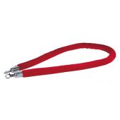 Showgear Velvet Rope Silver Hook Red 