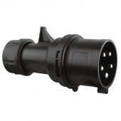 Showtec CEE 32A 380V 5p 6h Male Black Twist