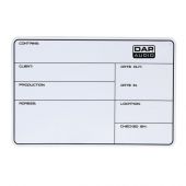 Dap Audio Flightcase Label DAP, magnetisch met 3M tape en markeerstift