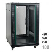 Showgear RCA-FSG Network Cabinet, Glass Door 18U