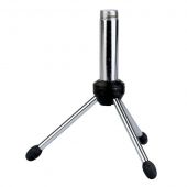 Showgear Mini Desk Mic. Stand Chrome, 15 cm