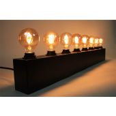 E27 bar 100 cm met 8*E27 fitting, met Powercon in/uit