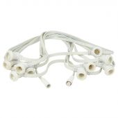 Showgear Voedingskabel voor Prikkabel E27 Wit - 3 mtr