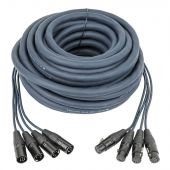 DAP DMX Multi 4-voudig 5-pin XLR 4-Universum Multikabel - 15 mtr