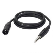 Dap FL13 XLR Male 3 polig > Jack mono microfoon kabel 1,5mtr