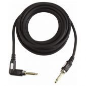 Dap FL196 Road Gitaar Kabel een zijde rechte plug andere kant haakse plug 6 meter