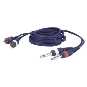 DAP  FL23150 verloop kabel van cinch / RCA  naar jack 1,5 mtr