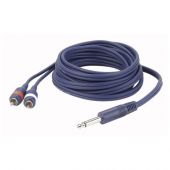 DAP FL333 Splitter van mono jack naar dubbele Cinch/RCA 3 mtr