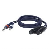 Dap FL433 - 2 x mono Jack naar 2 x XLR Female verloopkabel 3 mtr