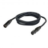 Dap XLR kabel 4polig Male naar Female 20mtr met Neutrik connectors