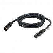 Dap XLR kabel 4polig Male naar Female 6mtr met Neutrik connectors
