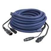 DAP  IEC & XLR Male - IEC & XLR Female 10M LICHT Power/Signal Kabel