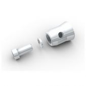 Milos CON56F Multicube Connector Male with washer FQ30 met sluitring en M12x25 bout