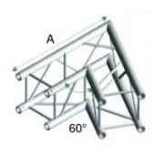 Milos QCU20 quatro truss Corner 60 Degrees Incl. Connectors