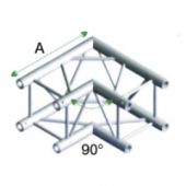 Milos QCU21 Vierkant truss Hoek 90 Graden Incl. Connectors