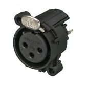 Neutrik 3 Pole Female XLR receptaclel Horizontale PCB-montage