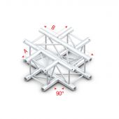 Milos Pro-30 Square P Truss - T-Cross 3-way - 50 cm QTB35sp - 90° corner - silver - P