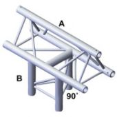 Milos ATB35B - PT30019 Driehoek Truss T-Cross Vertical 3-Way Apex Up