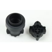 Fitting - socket e27 zwart voor montage op Prikkabel . zgn prikkabel fitting 