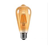 Led Designlamp ST64C - 4W - 2700K - E27 - SMOKED - 220V - DIMMABLE