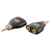 XGA16 - Mini Jack Male stereo  naar 2 x Mini Jack Female splitter 